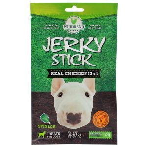 Bánh thưởng cho chó dạng que vị rau chân vịt WUJI Jerky Stick Spinach Flavor