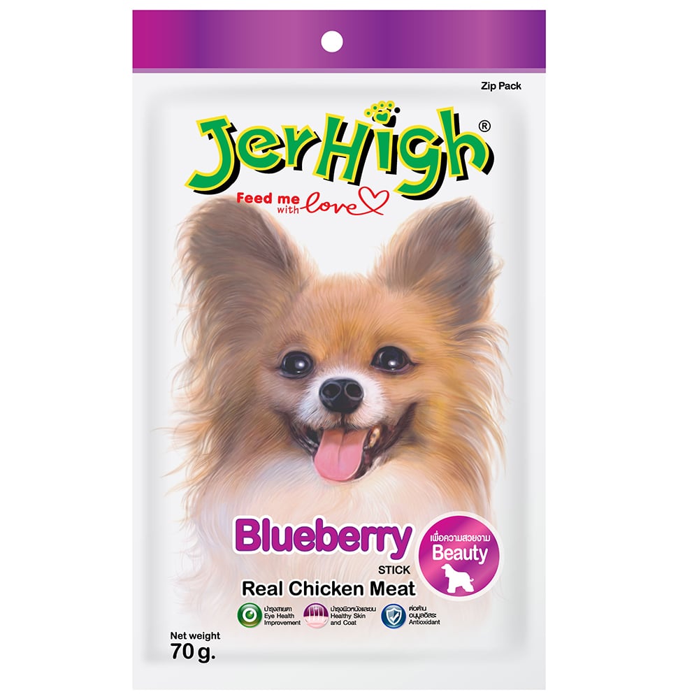 Bánh thưởng cho chó vị việt quất JERHIGH Blueberry Stick