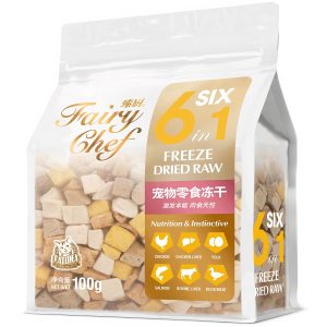 Thức ăn sấy khô cho mèo thịt thật CATIDEA Fairy Chef Freeze Dried Raw 6in1