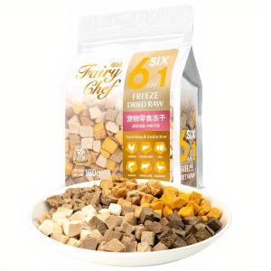 Bánh thưởng cho mèo thịt thật CATIDEA Fairy Chef Freeze Dried Raw 6in1