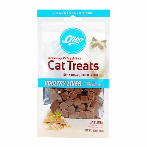 Bánh thưởng cho mèo vị gan & thịt VEGEBRAND Orgo Cat Treats Poultry Liver