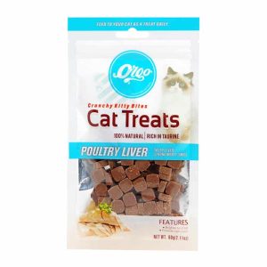 Bánh thưởng cho mèo vị gan & thịt VEGEBRAND Orgo Cat Treats Poultry Liver