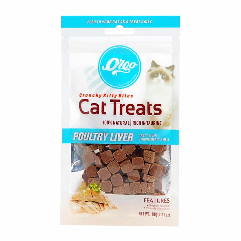 Bánh thưởng cho mèo vị gan & thịt VEGEBRAND Orgo Cat Treats Poultry Liver