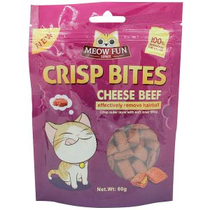 Bánh thưởng cho mèo vị thịt bò và phô mai MEOW FUN Cheese Beef