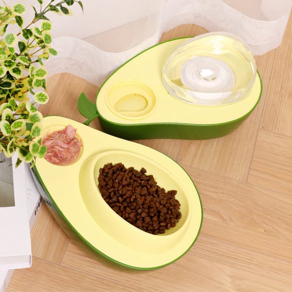 Bát ăn cho chó mèo hình quả bơ có nắp đậy PAW Avocado Pet Food Bowl