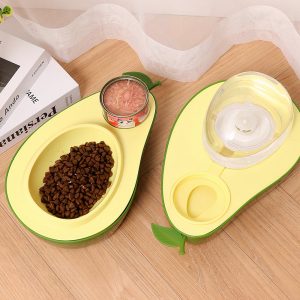 Bát ăn cho chó mèo hình quả bơ có nắp đậy PAW Avocado Pet Food Bowl