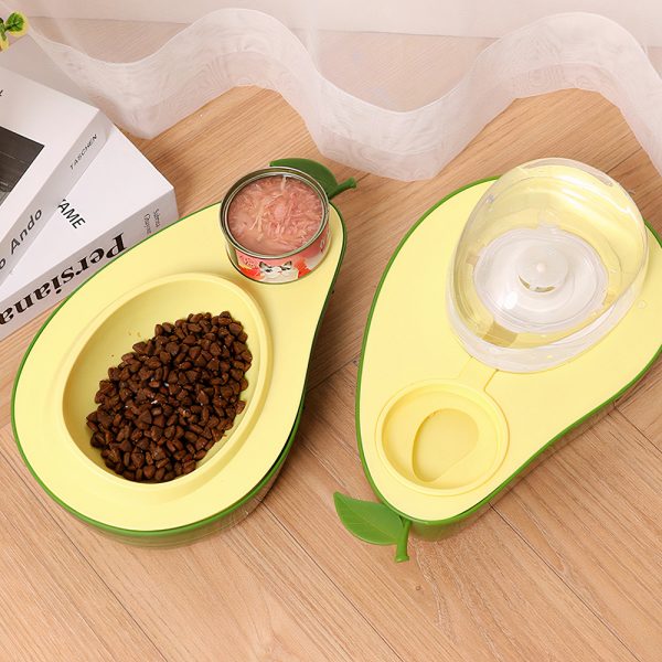 Bát ăn cho chó mèo hình quả bơ có nắp đậy PAW Avocado Pet Food Bowl