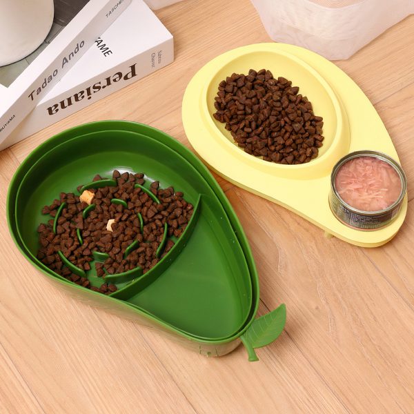 Bát ăn cho chó mèo hình quả bơ có nắp đậy PAW Avocado Pet Food Bowl