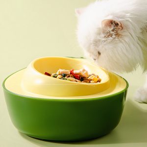 Bát ăn cho chó mèo hình quả bơ có nắp đậy PAW Avocado Pet Food Bowl