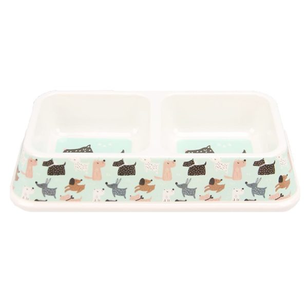 Bát ăn đôi cho chó mèo bằng nhựa BOBO Plastic Bowl 3029