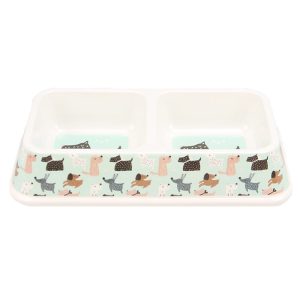 Bát ăn đôi cho chó mèo bằng nhựa BOBO Plastic Bowl 3029