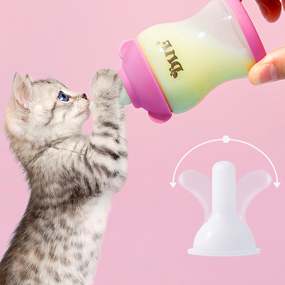Bình sữa cho chó mèo con sơ sinh bú PAW Pet Silicone Milk Bottle