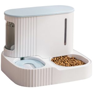 Bộ bát ăn bình nước tự động cho chó mèo PAW Opaque Food Water Feeder