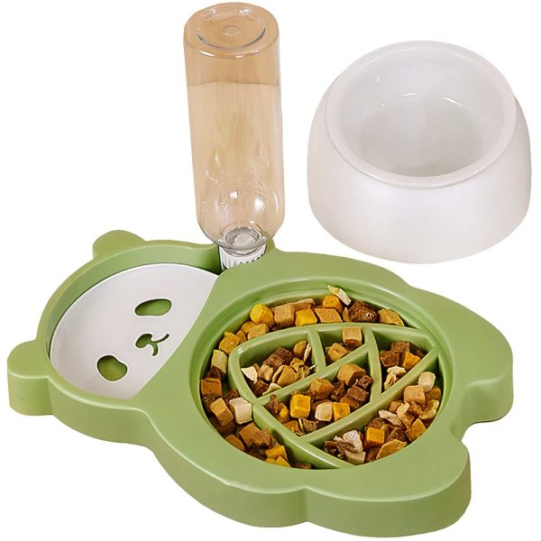 Bộ bát ăn uống cho chó mèo PAW The Panda Bowl