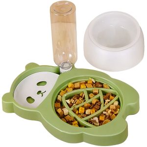 Bộ bát ăn uống cho chó mèo PAW The Panda Bowl