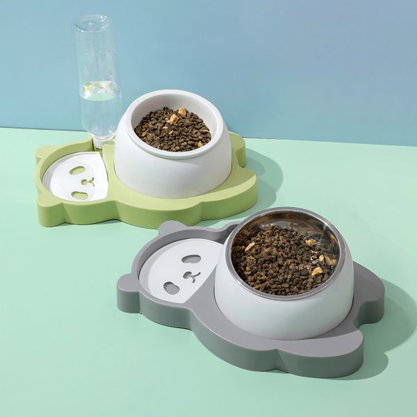 Bộ bát ăn uống cho chó mèo PAW The Panda Bowl