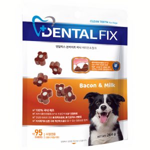 Kẹo nhai sạch trắng răng cho chó vị thịt xông khói BOWWOW Dental Fix Bacon Milk