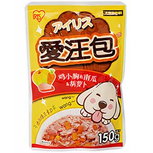 Pate cho chó trộn vị IRIS OHYAMA Aiwang Chicken Pumpkin Carrot