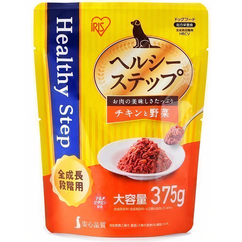 Pate cho chó vị gà và rau IRIS OHYAMA HRCV375 Chicken Vegetable