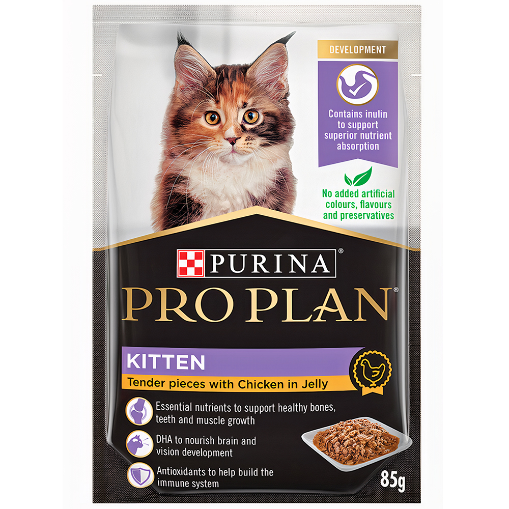 Pate cho mèo con vị thịt gà PURINA PRO PLAN Kitten Chicken Jelly