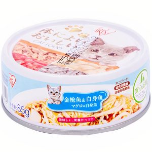 Pate cho mèo vị cá ngừ trộn cá tuyết trắng IRIS Tuna White Fish