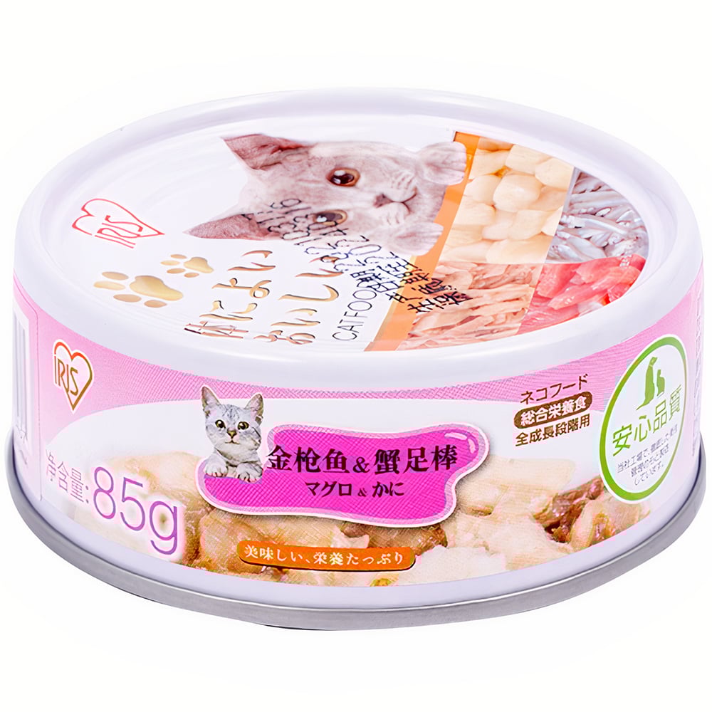 Pate cho mèo vị cá ngừ trộn thịt cua IRIS OHYAMA Tuna Crab