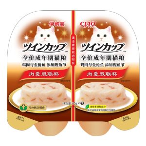 Pate cho mèo vị gà, cá ngừ và cá bào CIAO Chicken, Tuna & Bonito Flakes