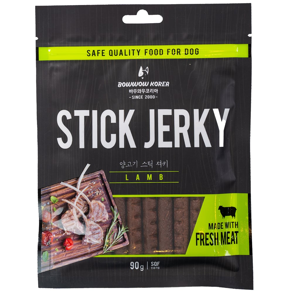 Que bánh thưởng cho chó BOWWOW Stick Jerky Lamd