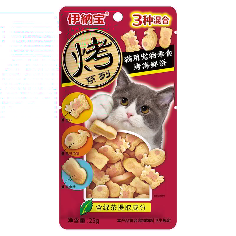 Snack bánh thưởng cho mèo CIAO Crab & Squid vị cua và mực
