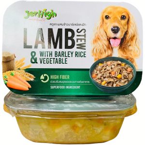 Sốt thịt cừu hầm lúa mạch rau củ cho chó JERHIGH Lamb Stew With Barley Rice Vegetable