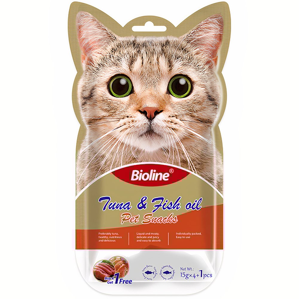 Súp thưởng cho mèo vị cá ngừ dầu cá BIOLINE Tuna Fish Oil