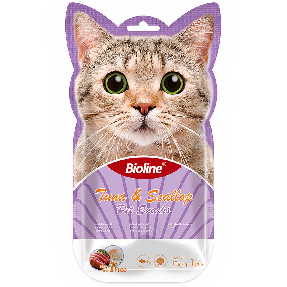 Súp thưởng cho mèo vị cá ngừ sò điệp BIOLINE Tuna Scallop