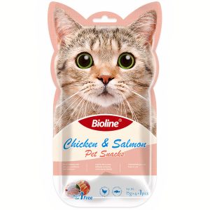 Súp thưởng cho mèo vị gà cá hồi BIOLINE Chicken Salmon