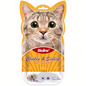 Súp thưởng cho mèo vị gà sò điệp BIOLINE Chicken Scallop