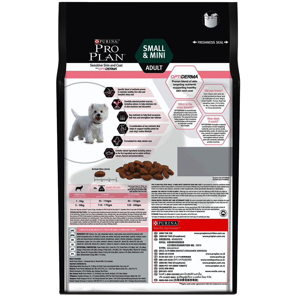 Thức ăn cho chó PURINA PRO PLAN Small & Mini Sensitive Skin Coat 2