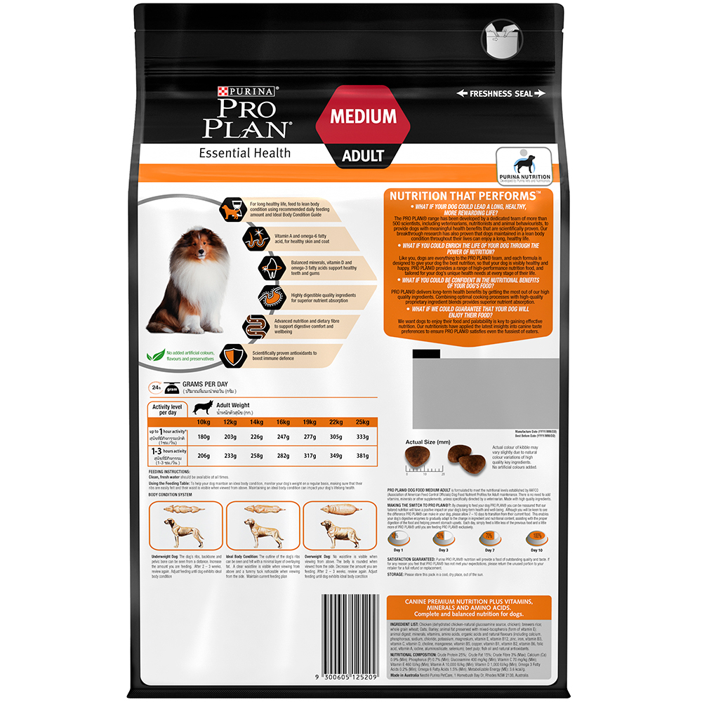 Thức ăn cho chó trưởng thành PURINA PRO PLAN Medium Adult