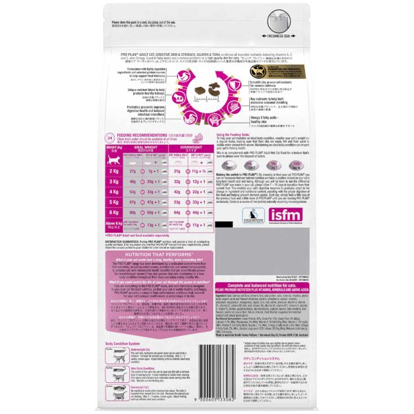 Thức ăn cho mèo vị cá hồi cá ngừ PURINA PRO PLAN Sensitive Skin Stomach
