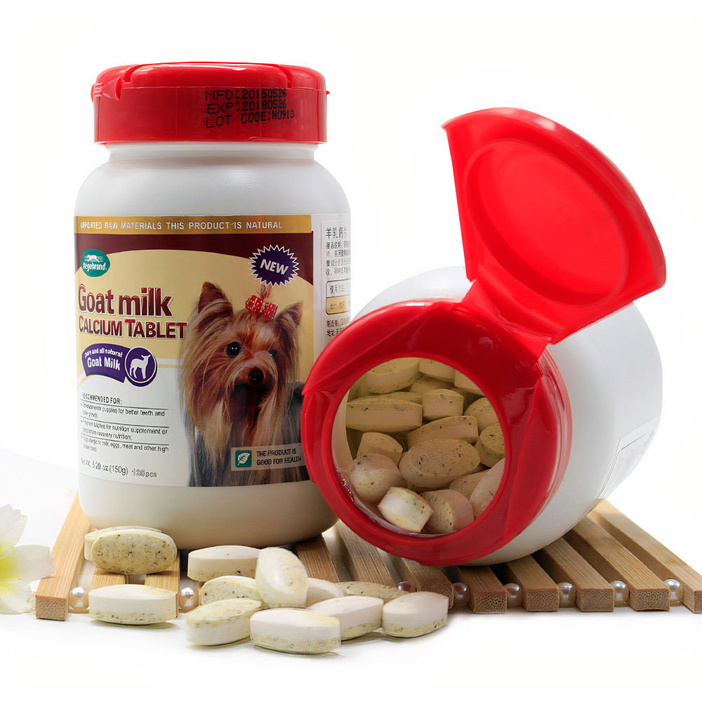 Thuốc bổ sung canxi cho chó VEGEBRAND Goat Milk Calcium Tablet
