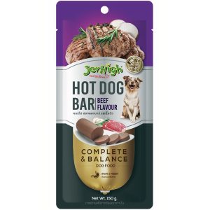 Xúc xích cho chó vị thịt bò JERHIGH Hot Dog Bar Beef Flavour