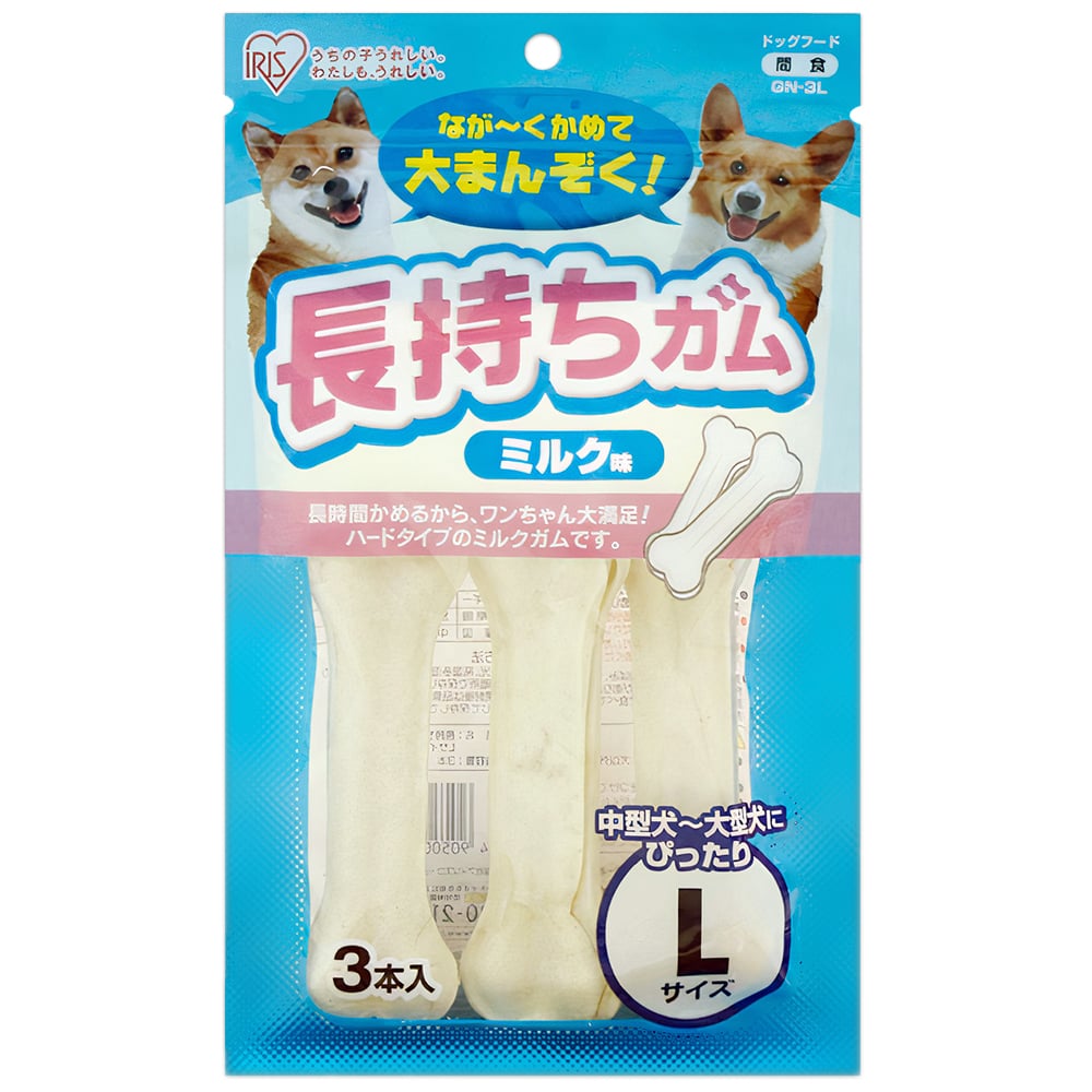 Xương canxi da bò cho chó vị sữa IRIS OHYAMA GN3L