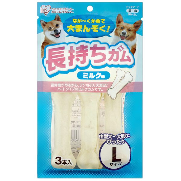 Xương canxi da bò cho chó vị sữa IRIS OHYAMA GN3L