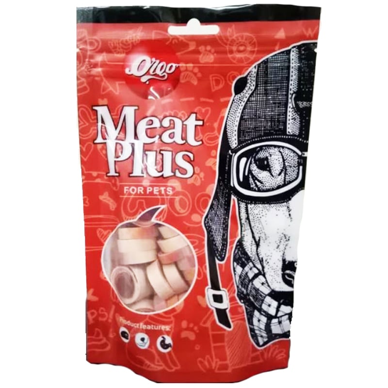 Xương cho chó vị thịt cắt hình tròn VEGEBRAND Orgo Meat Plus Circle